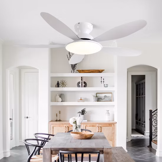 Factory Electric CE DC 56inch 60inch Ceiling Fan with Silver Ring